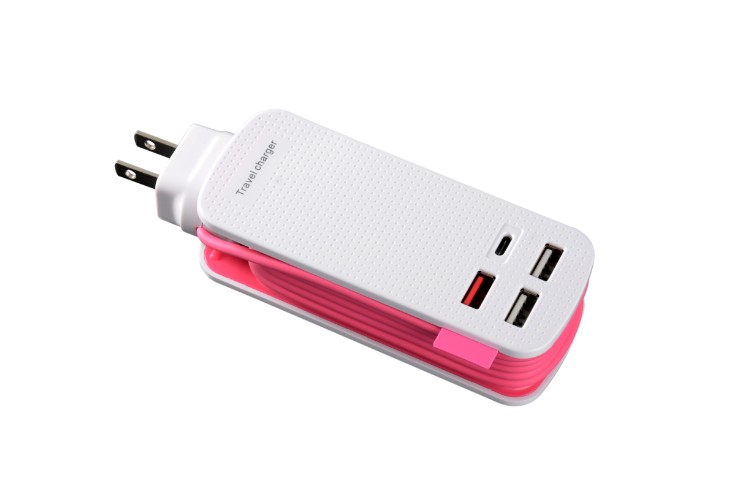 Adaptateur de voyage OEM 4 port USB de type C