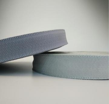 Grey color bilateral twill PP webbing PP pattern ribbon