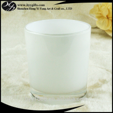corrosion resisting 200ml white sprayed glass cup for candle