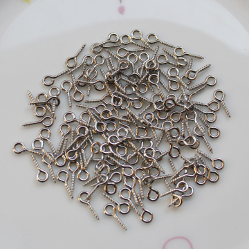 8MM / 10MM Silver Eye Gancho Pantalla Pines Ojo Pins Conectores