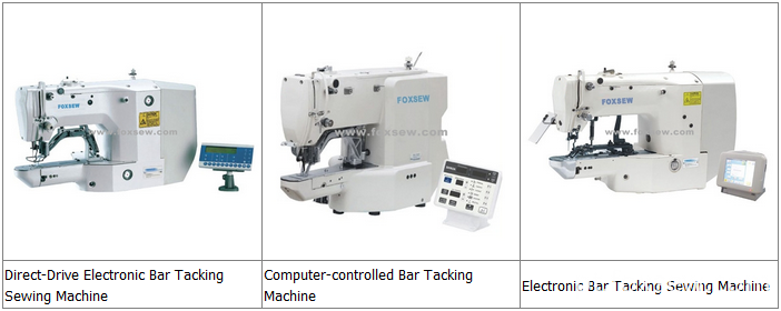 Máquinas de costura de rebaixamento de barras Bar Tacking Sewing Machines