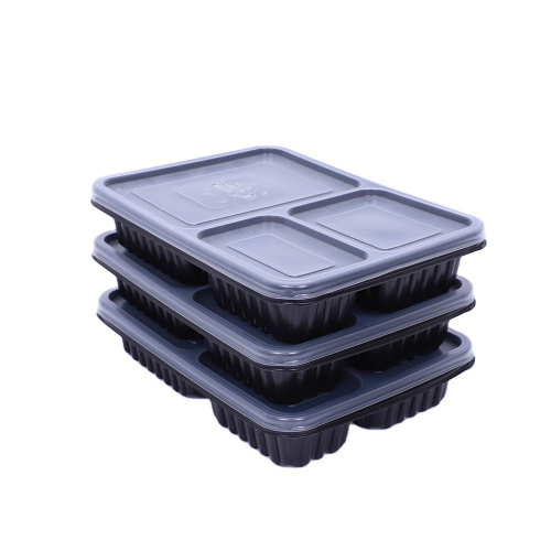 Thermoforming take away disposable plastic food box