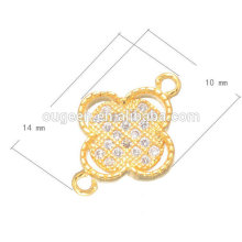 Handmade Chinese Knot Connector Findings Micro Pave Bracelets Accessory