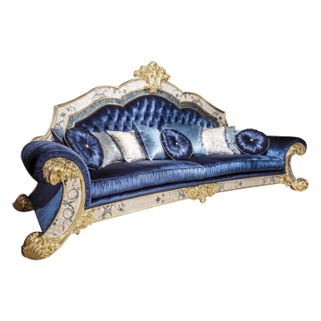 Antique European-style Handmade Shell Art Inlaid Sofa