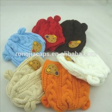 09170187Baby Beanie Hat Handmade Flowers Hats Kids Crochet Knitting Cap
