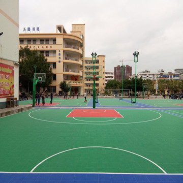 Suelo deportivo de baloncesto modular vendedor caliente