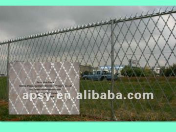 galvanized razor barbed prison wire fence