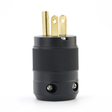 Gold-Plated HiFi Power Connector: Aluminum Shell Audio Plug for European and American Standards
