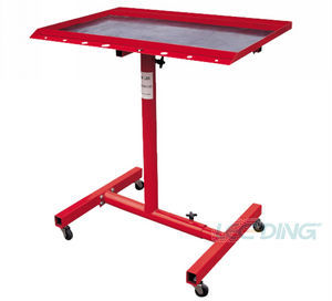 200LB work table cart adjustable height w/mat 4 swivel wheels