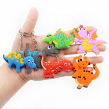 Dinosaur Key Rings with Mini Figures - Unisex Accessory