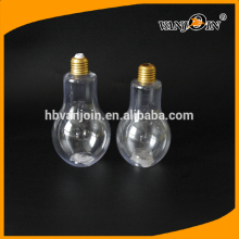 Bulb shape 200ml Plastic Beverage Bottle Clear Plastic Bulb Bottle