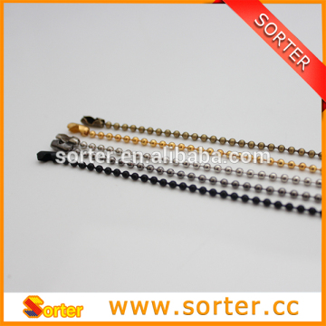 2.4mm metal metallic ball chain from China