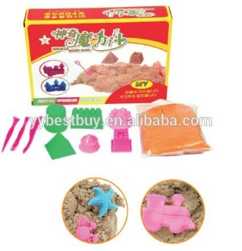 Kids educational toy magic kenetic sand coloured sand modeling sand