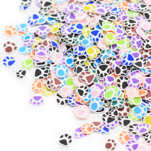 Μικτό χρώμα γελοιογραφία αρκούδα νύχι φέτα πολυμερές πηλό φέτα λάσπη πηλό λάσπη πλήρωση ίχνος ζώων για νυχιών τέχνη DIY διακόσμηση