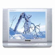 Color CRT TV, Compatible with VCD, DVD and TV Game Player