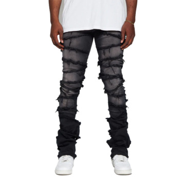 Distressed Ripped Streetwear Jeans Men