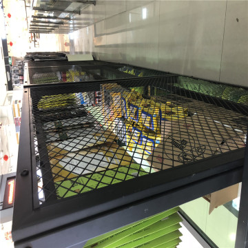 Painted Coated Expanded Metal Mesh Goods Shelf