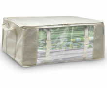non-woven poly bag( 1 canvas Outer Cover/non-woven fabric cover + 1 vacuum storage bag)