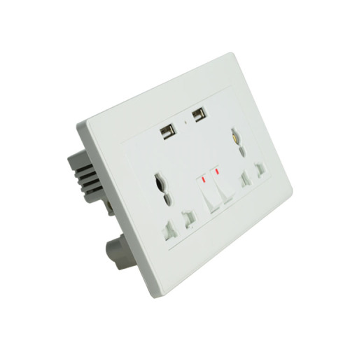 Double USB Port Socket Switch and Socket