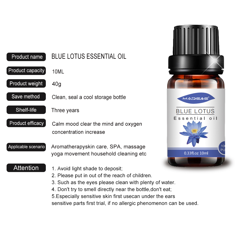 Venda em massa Blue Lotus Oil Essential para difusor