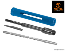 Dry Diamond Core Drill Bit with SDS Adapter and Pilot Drill