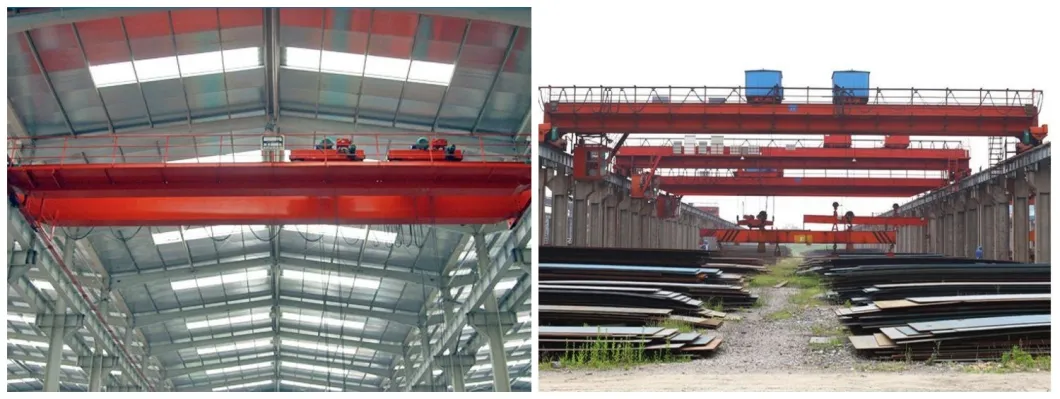 5-450t Heavy Duty Qe Double Girder Overhead Crane with Double Electric Trolley in Workshop