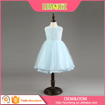 Summer One Piece Dress Kids Wedding Flower Girl Dresses