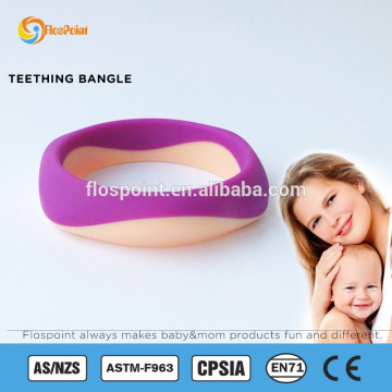 wholesale silicone teething bangle / chewy bangle /sex bangle