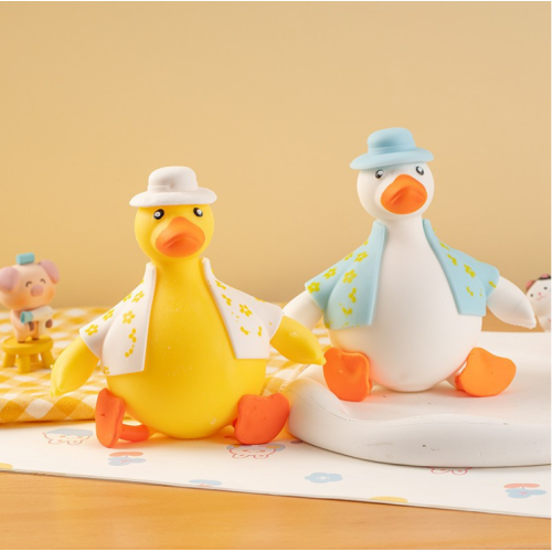TPR Soft Duck speelgoed in kleding
