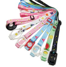 custom nylon water bottle holder with neck lanyard