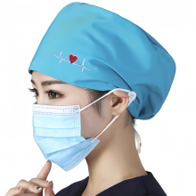 Elastic Cotton Caps for Dentists, Nurses, and Beauticians - Sweat-Absorbent Scrubs and Hats