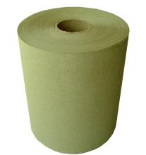 8" High-Capacity Brown Recycled Paper Towel Rolls