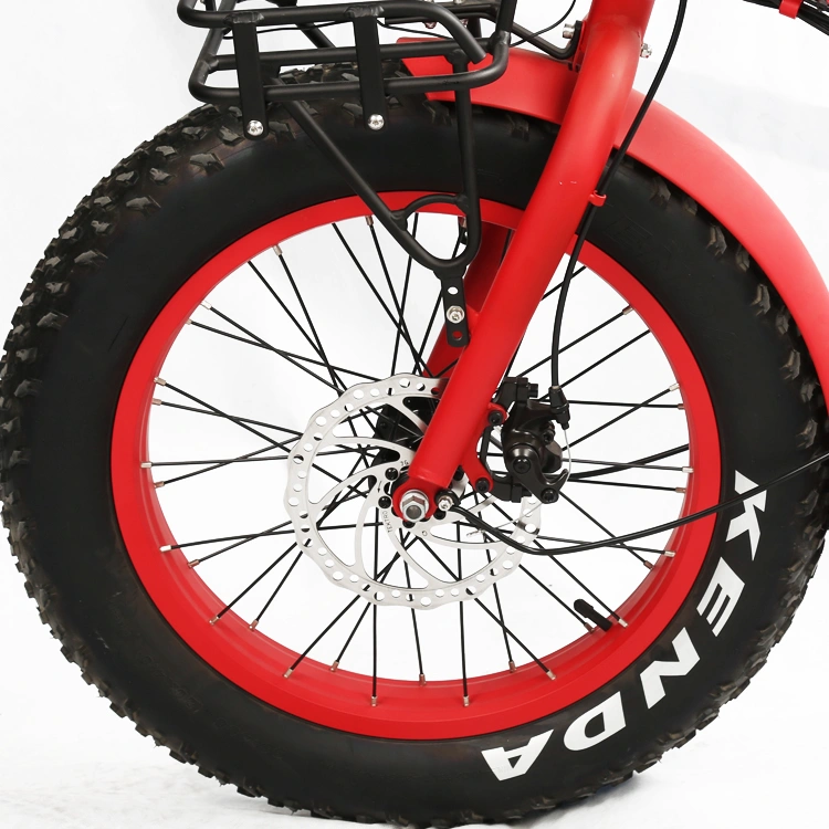 2017 Mini Fat Tyre Folding E-Bicycle with 7 Speed