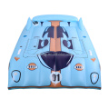 Синий спортивный автомобиль поплавок взрослых надувной бассейн поплавок