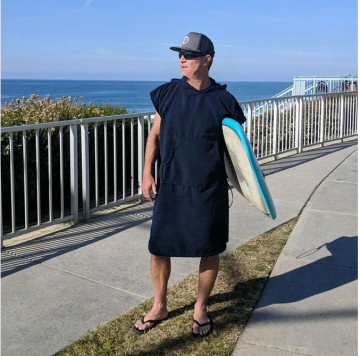 Custom Logo Embroidery Beach Poncho Towel