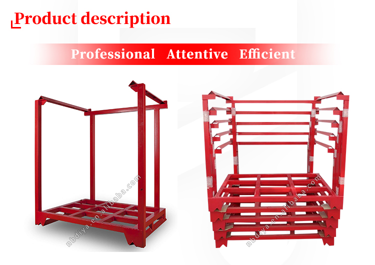 Industrial galvanized portable steel metal storage warehouse stacking big bag post pallet rack