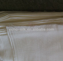 Silk Lycra Crepe Faille Fabric in B/W