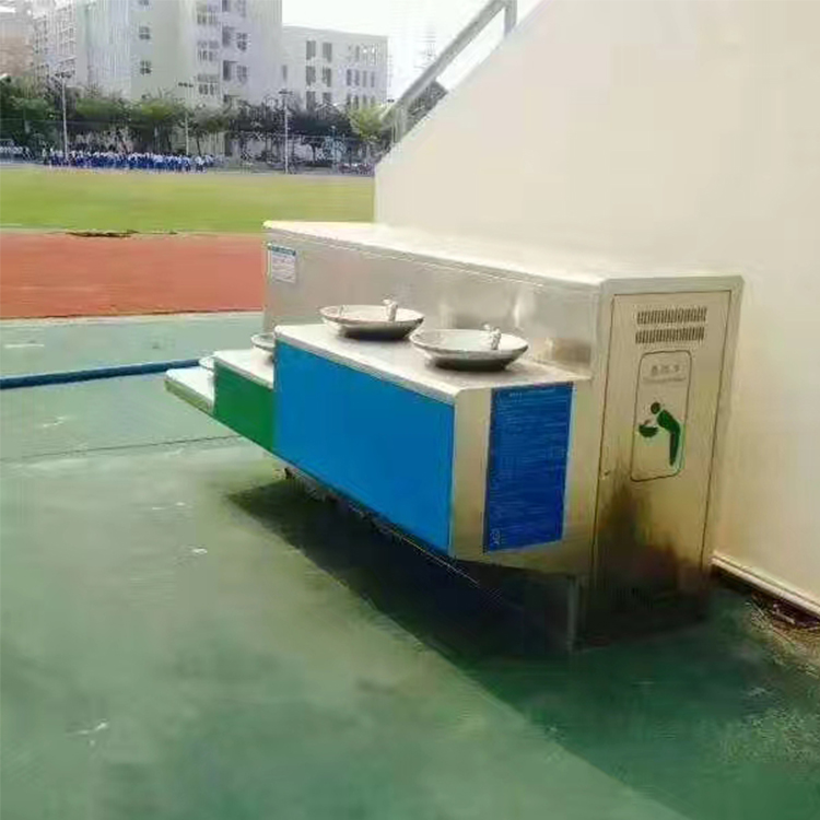 refrigerador de água ao ar livre de osmose reversa de aço inoxidável dispensador de água de pedestal para parque