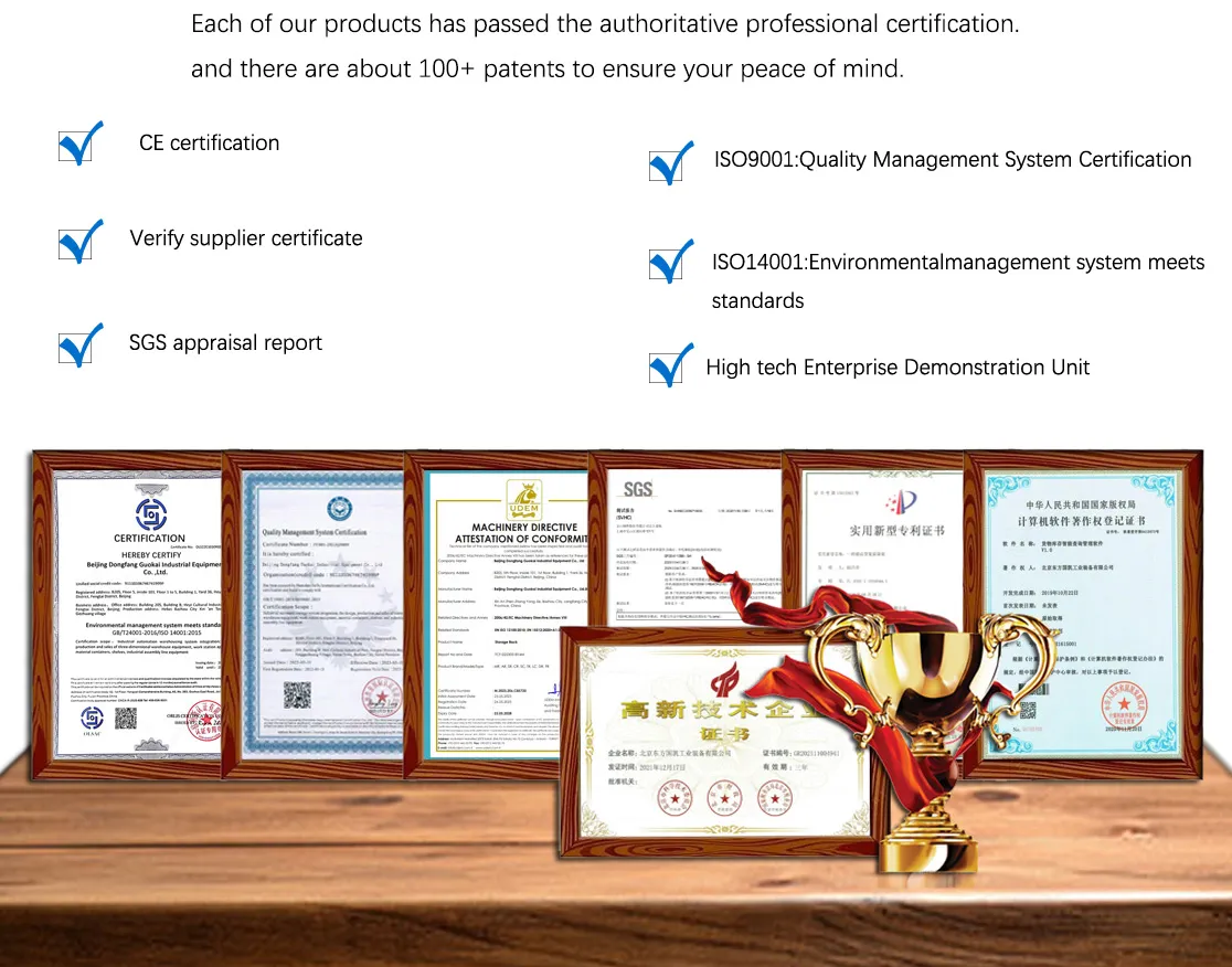 Smart Device Warehouse Vertical Racking Systems Factory Intelligent Equipment Asrs