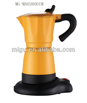 electric moca aluminum coffee maker