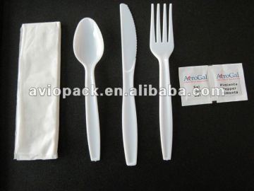 inflight plastic cutlery pack