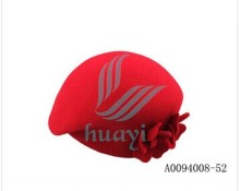 100% wool felt ladies dress beret hats