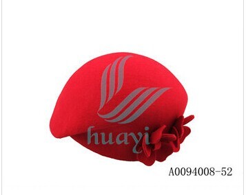 100% wool felt ladies dress beret hats