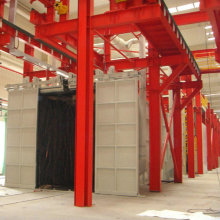 double hanger pass-through shot blasting machine