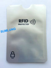 Anti Thief RFID Blocking Sleeve Protect your Credit Card Identification info IC Card Protector print LOGO Bank Promotion Gift