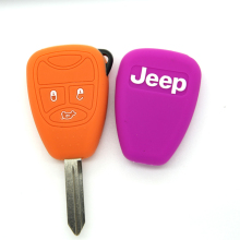 Key fob cover with silicone protective cover