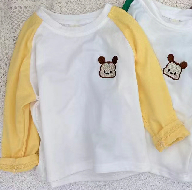 Reine Baumwolle süße Cartoon Langarmes Babypullover