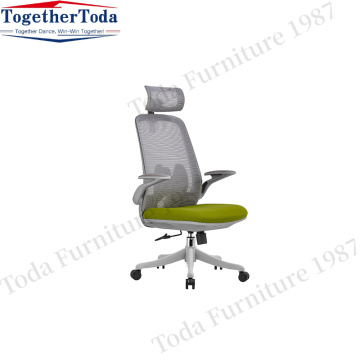 Executive office chair with headrest
