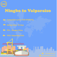 Ocean Freight From Ningbo To Valparaiso Chile