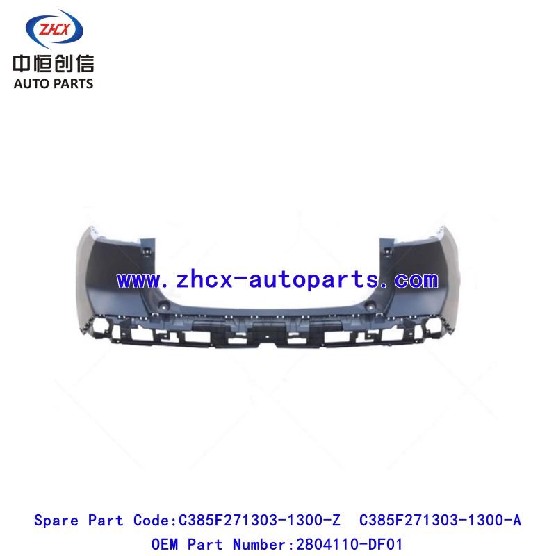 Horní část těla zadního nárazníku Rear bumper upper body